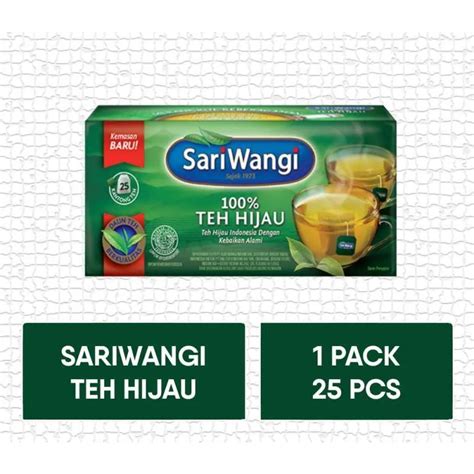 Jual Sariwangi Teh Hijau Celup Isi 25 Sachet Shopee Indonesia