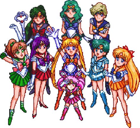 Sailor Moon Rpg Pictures Pixel Art Characters Pixel Art Pattern The