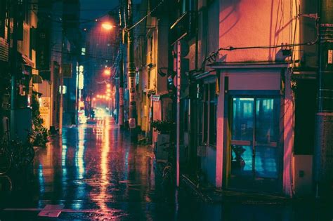 Japanese Rain Street Wallpapers - Top Free Japanese Rain Street ...