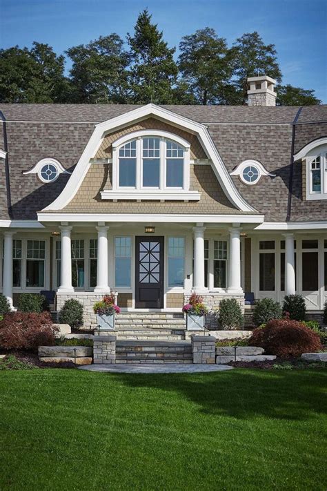 Beautiful Home Beautiful Paint Colors And Stone Gambrel Style