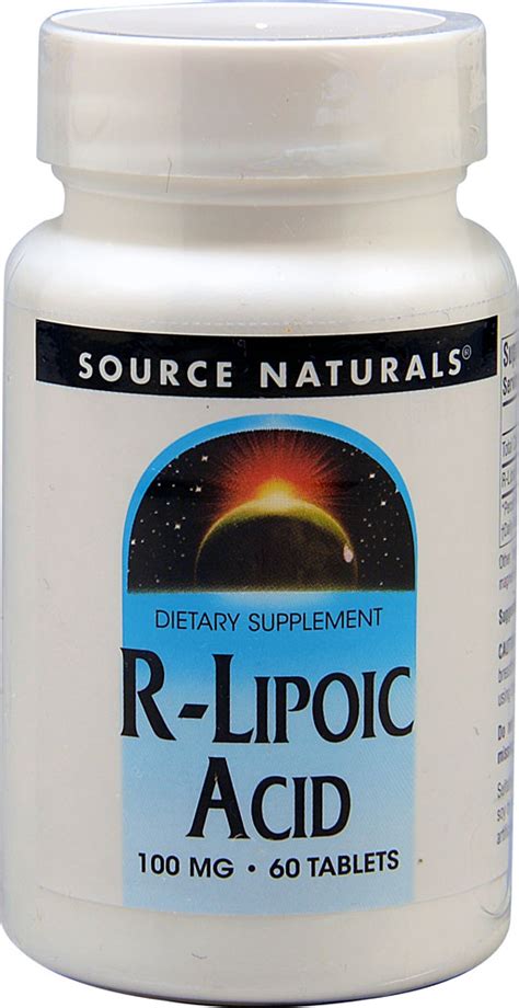 Source Naturals R Lipoic Acid 100 Mg 60 Tablets Vitacost