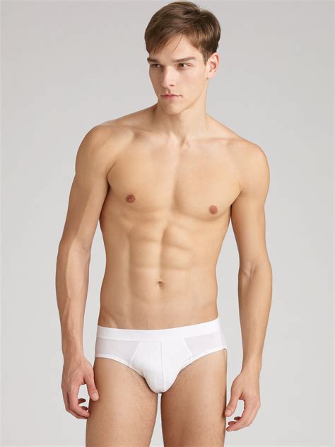 Lyst Hanro Micro Touch Briefs In White For Men