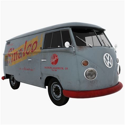 Vw T1 White 3d Model 99 Wrl Obj Fbx Max 3ds Free3d