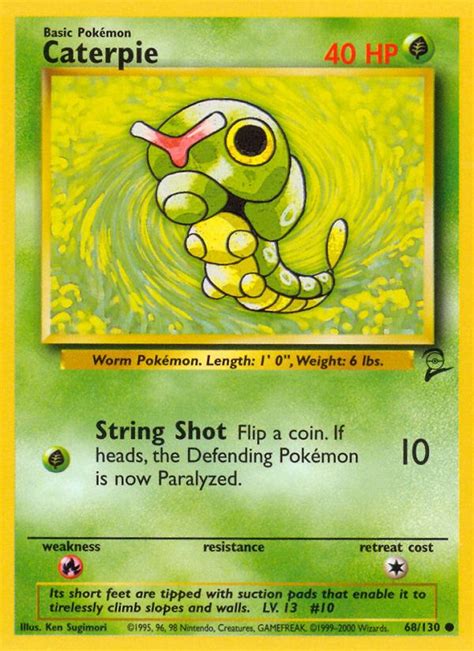 Caterpie Base Set 2 B2 68 Pokemon Cards Pokemon Cards For Sale Pokemon