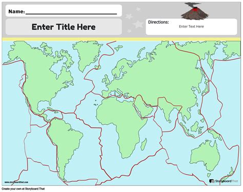 Tectonic Plate Map Worksheet