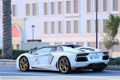 Meet The One Off Gold Plated Lamborghini Aventador Roadster Qatar