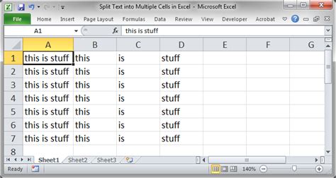 How To Split Cell Data Into Multiple Rows In Excel Printable Online