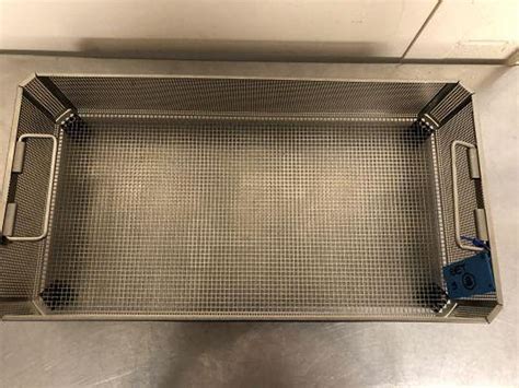 Used Aesculap Tray Sterilisation Stainless Steel 490 X 255 X 105mm