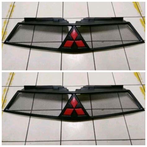 Jual Grill Jaring Pajero Sport 2014 2015 Custom Logo Mitsubishi Merah