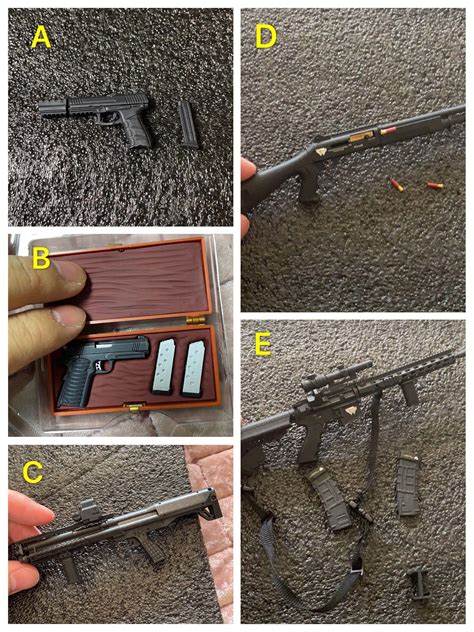 JOHN WICK CHAPTER HOT TOYS SCALE JOHN WICK PISTOL GUN RIFLE WEAPON ACCESSORIES Hobbies