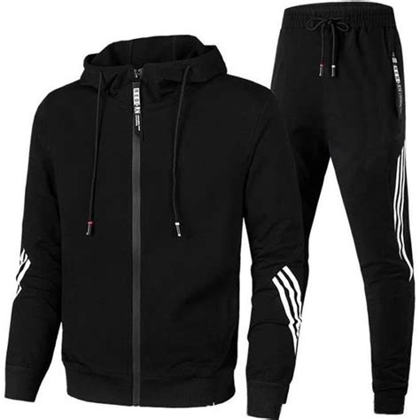 Survêtement Homme Ensemble Deux Pièces Sweat À Capuche et Pantalon