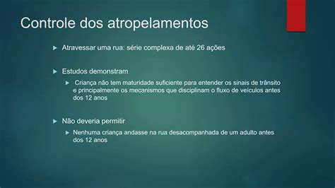 Prevenção de acidentes na infância PPT