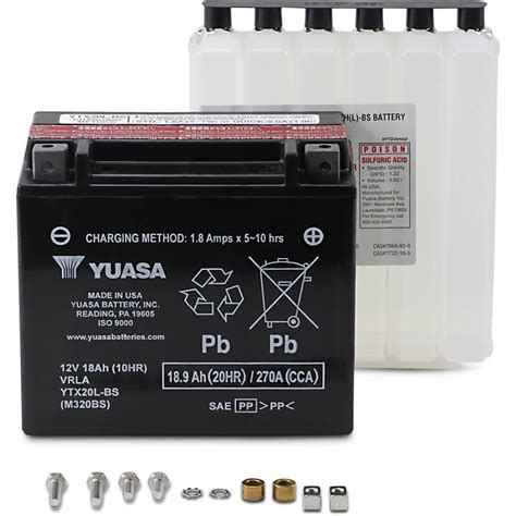 Акумулатор YUASA YTX20L-BS - MotoMall.bg - YUASA