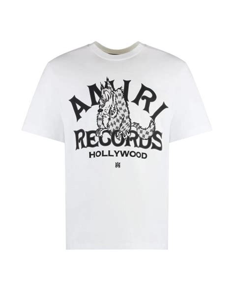 Amiri T Shirts In White For Men Lyst Uk