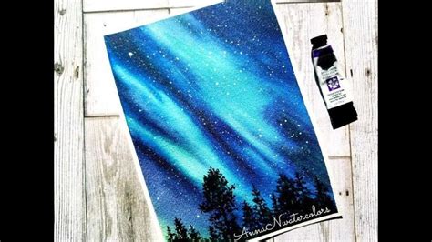 Pin By Faith Jamielee Moonesar On Paintings Northern Lights Painting