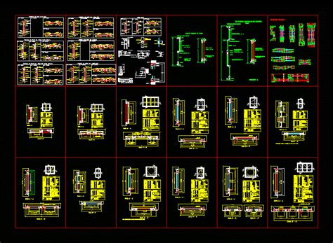 Detalle De Mampara Corrediza De Madera En AutoCAD Librería CAD