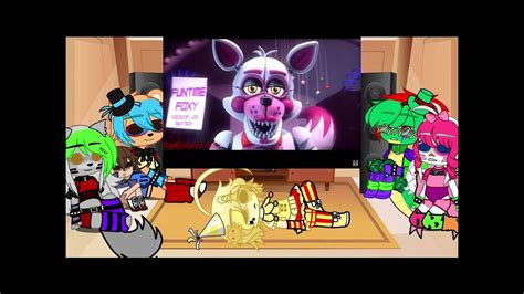 Glamrocks React To Every Foxy In A Nutshell Fnaf Security Breach Gacha Club Youtube