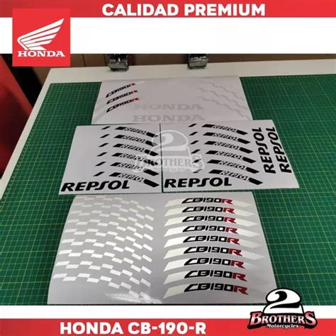 Calcoman As Stickers Para Rines Honda Repsol Cb R En Venta En