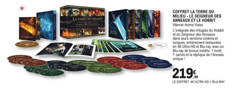 Promo Coffret La Terre Du Milieu Le Seigneur Des Anneaux Et Le Hobbit