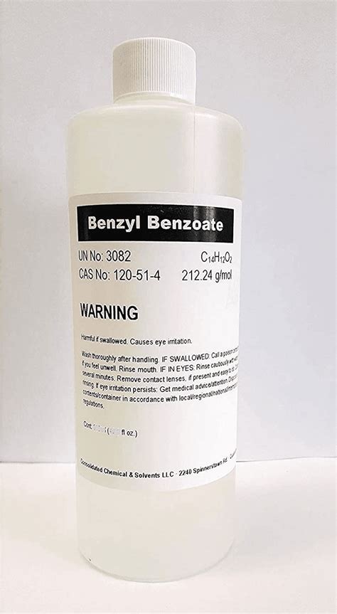 Benzyl Benzoate High Purity Fragrance Aroma Compound 1000mL 32 Fl Oz