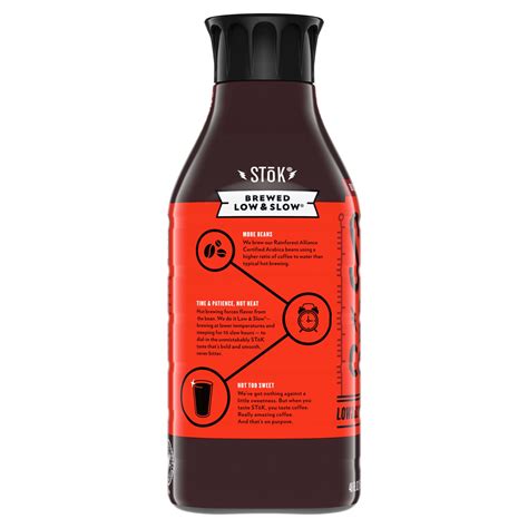 Stōk Not Too Sweet Black Cold Brew Coffee 48 Fl Oz 48 Fl Oz Shipt