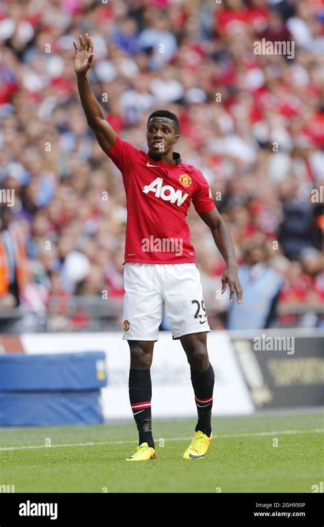 Manchester Uniteds Wilfried Zaha In Action During The Fa Community Shield 2013 Between