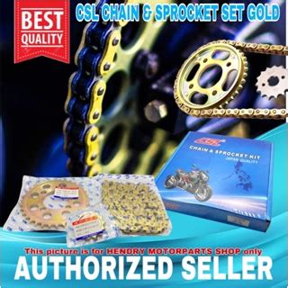 CSL Gold Chain And Sprocket Set For HONDA TMX125 ALPHA 14T 42T 45T