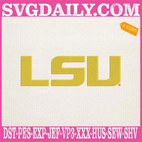 Lsu Tigers Embroidery Machine Daily Free Premium Svg Files