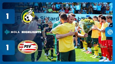 SOLO PARI PER I NEOCAMPIONI FORTUNA SITTARD Vs PSV 1 1 HIGHLIGHTS