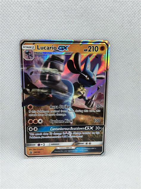 Mavin Lucario Gx Ultra Rare Black Star Promo Sm Pokemon Tcg Card