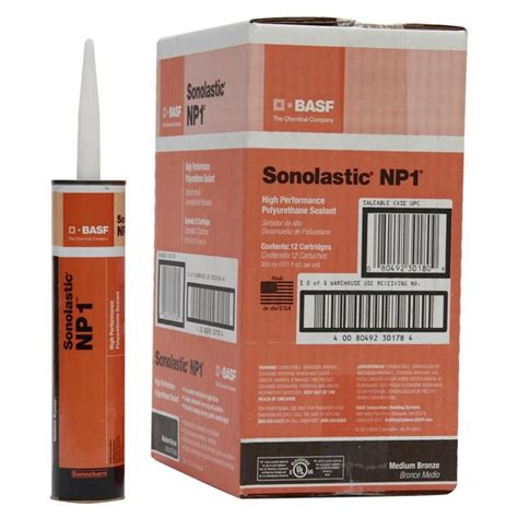 Basf Np1 1212 Oz Medium Bronze Paintable Advanced Sealant Caulk At