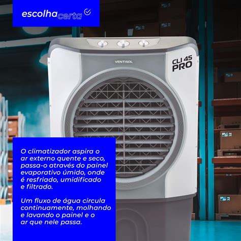 Climatizador Evaporativo Ventisol Litros Cli L Pro