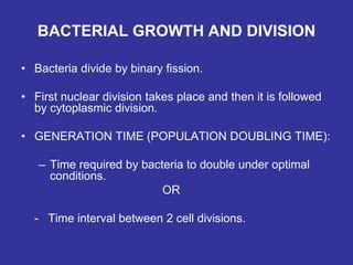 PHYSIOLOGY OF BACTERIA Ppt