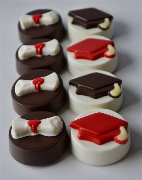 Chocolate Graduation Cookies 12 Graduation Chocolate Oreo Etsy