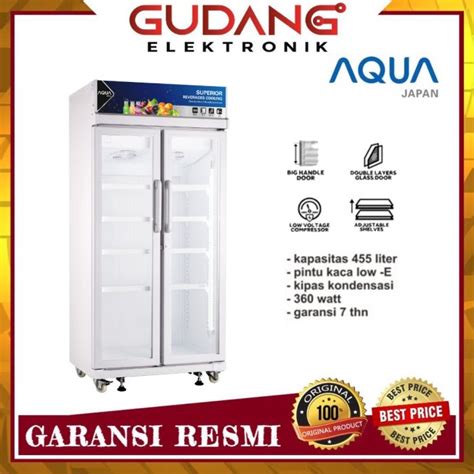 Aqua Showcase Aqb Pintu Liter Low Watt Garansi