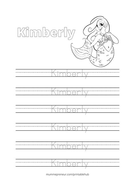 Custom Printable Trace Your Name Worksheet Name Tracing Etsy