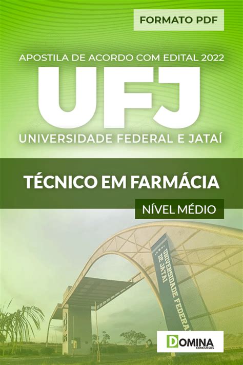 Apostila Digital Concurso Ufj Go T Cnico Farm Cia