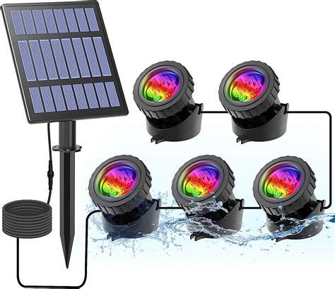 Lampes Solaires De Bassin Projecteurs Led Submersibles Rgb Lampe