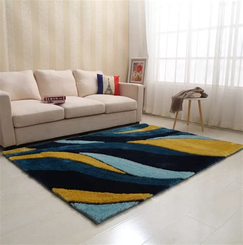 Orren Ellis Neligh Handmade Tufted Yellownavy Area Rug Rugs In