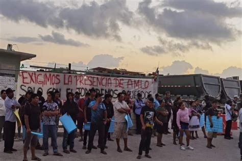 Ejidatarios Levantan Parcialmente Manifestaci N Contra Obras Del Tren