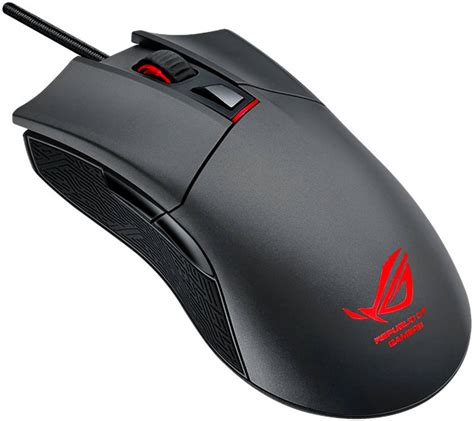 ASUS Gaming Mouse (ROG Gladius), 6 Programmable Buttons, 6400DPI Optical Sensor, 2000Hz Polling ...