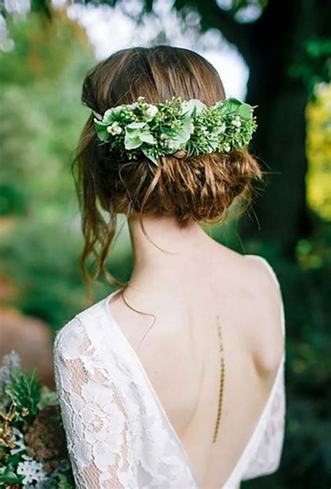 45 Perfect Wedding Hairstyles With Flower Crowns 2024