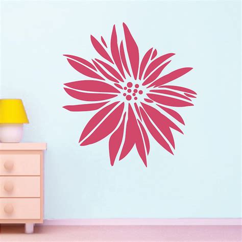 Exotic Flower Wall Decal And Floral Wall Art From Trendy Wall Designs