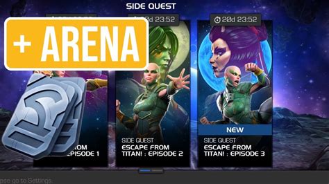 New Side Quest And Arena Units Marvel Contest Of Champions Youtube