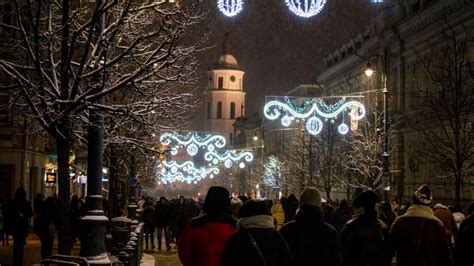 Uroczyste Zapalenie Wiate Ek Na Choince W Wilnie Fotogaleria