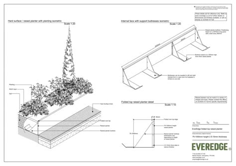 Everedge Folded Top Raised Planter Cad Drawing Everedge Nbs Source