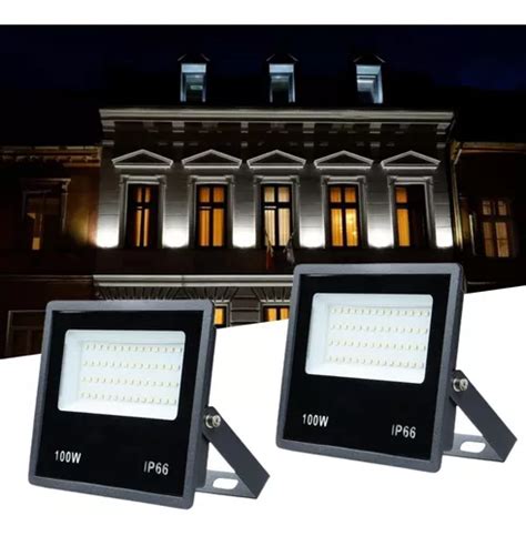 Kit Refletor Led W Smd Prova D Gua Ip Holofote K Mercadolivre