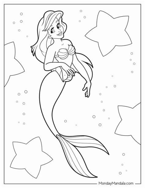 Little Ariel Coloring Pages