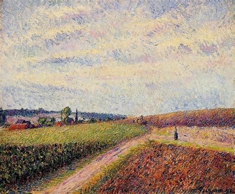 Artist Pissarro View Of Eragny Camille Pissarromedium Oil