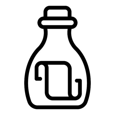 Premium Vector Sos Water Bottle Icon Outline Vector Note Water